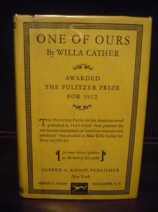 Item #000258 One of Ours. Willa Cather