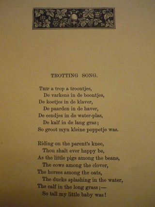 Dutch Nursery Rhymes of Colonial Times