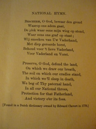 Dutch Nursery Rhymes of Colonial Times