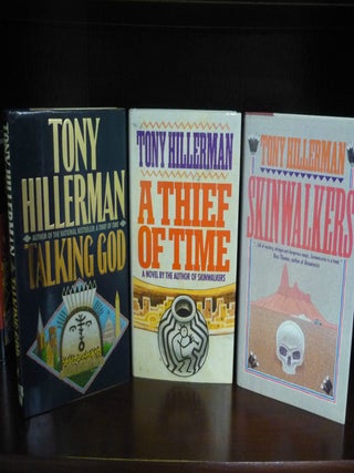 Item #000366 Mystery Trilogy, Skinwalkers, A Thief of Time, Talking God, SIGNED. Tony Hillerman