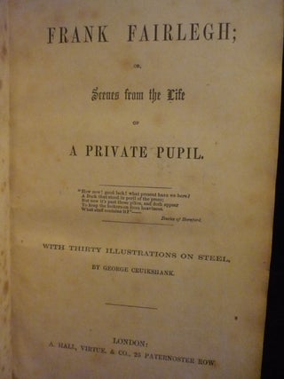 Frank Fairlegh, Scenes from the Life of a Private Pupil