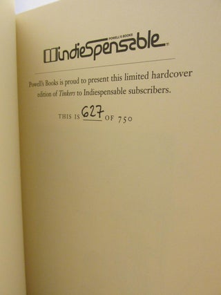 Tinkers Signed Limited Edition
