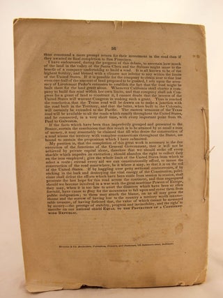 Speech of the Hon. Jefferson Davis, of Mississippi, on the Pacific Railroad Bill, Delivered in the Senate of the United States