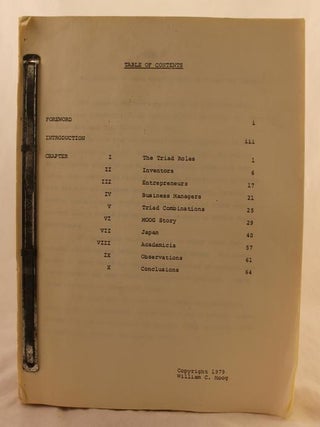 Item #001345 Autobiography of William C. Moog. William C. Moog