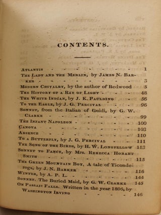 The Atlantic Souvenir; A Christmas and New Year's Offering, The Song of the Birds and Burial of the Minnisink