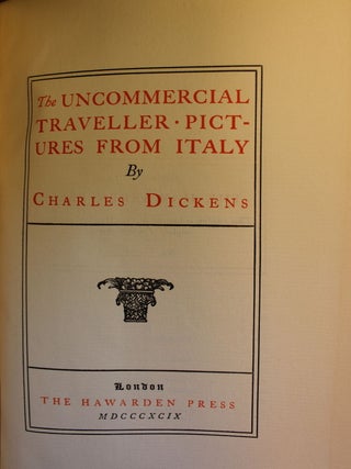 Miscellanies, American Notes, The Uncommercial Traveller, Pictures From Italy, No Thoroughfare, Reprinted Pieces, 3 Volume Set