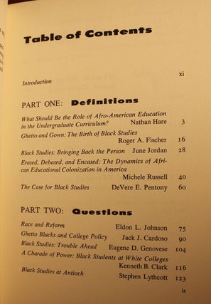 New Perspectives on Black Studies