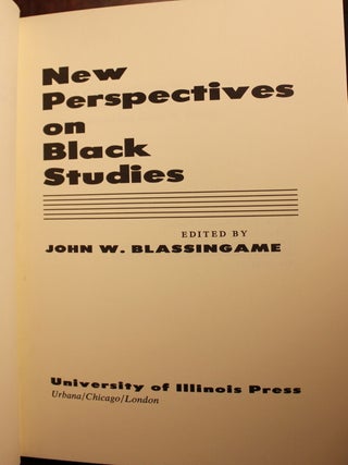 New Perspectives on Black Studies