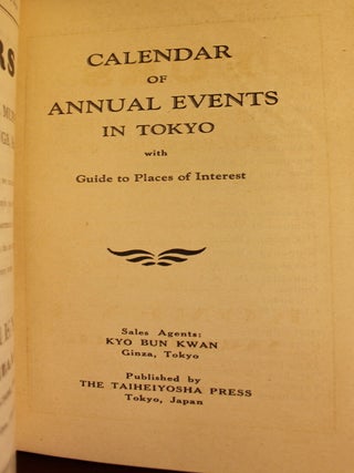 Calendar of Annual Events in Tokyo with Guide to Places of Interest