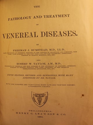 The Pathology and Treatment of Venereal Diseases