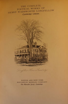 The Complete Poetical Works of Henry Wadsworth Longfellow