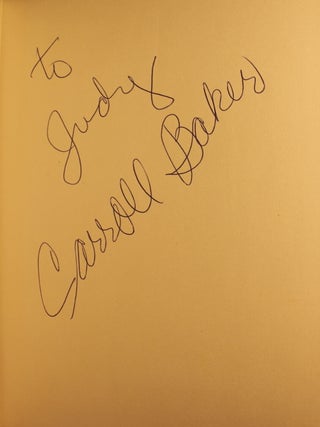 Item #002299 A Roman Tale SIGNED. Carroll Baker
