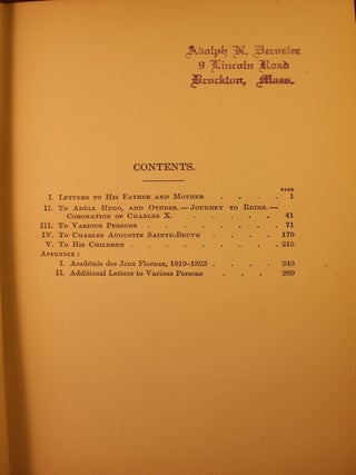 The Letters of Victor Hugo, To his Family, To Sainte-Beuve and Others and The Letters of Victor Hugo From Exile, and After the Fall of the Empire