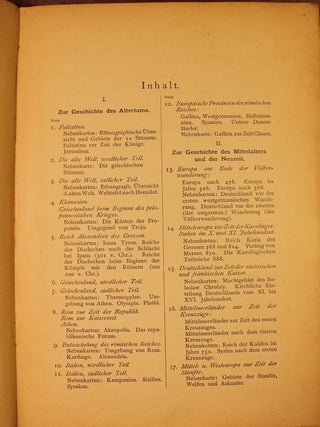 Historischer Schul-Atlas zur Alten, Mittleren, und Neuen Geschichte in 66 Haupt- und 68 Nebenkarten (Historical School Atlas of the Old, Middle, and New History in 66 main and 68 secondary maps)