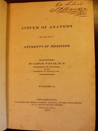 A System of Anatomy for the Use of Students of Medicine Complete in Two Volumes