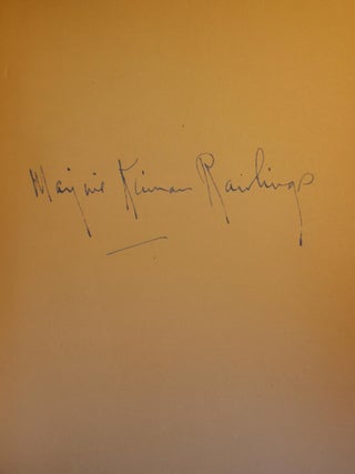 Item #002394 The Yearling SIGNED. Marjorie Kinnan Rawlings
