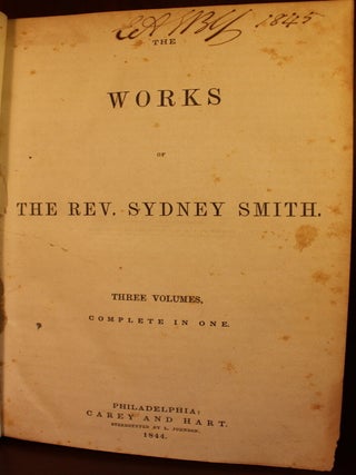 The Works of Rev. Sydney Smith