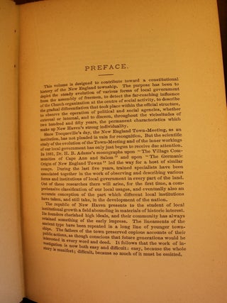 The Republic of New Haven, a History of Municipal Evolution