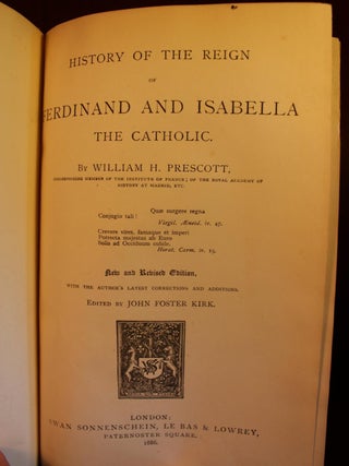 History of the Reign of Ferdinand and Isabella