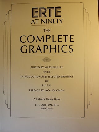 Erte at Ninety, The Complete Graphics, Signed Limited Edition