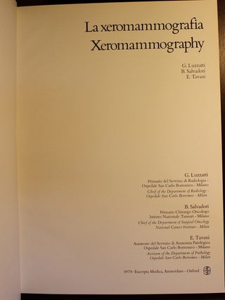 La Xeromammografia Xeromammography Signed