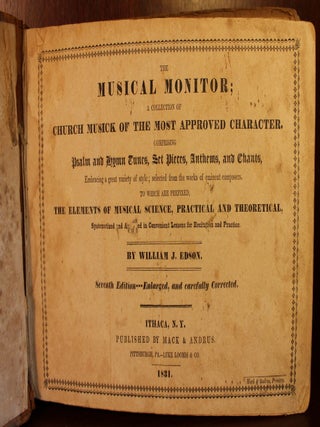 The Musical Monitor; A collection of church musick of the most approved character
