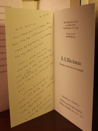 Item #002718 Franklin the Fly Presentation Copy to Poet Ansie Baird, Signed, Handwritten Letter...