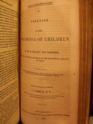 "A Treatise on the Diseases and Injuries of the Larynx and Trachea", "A Practical Treatise on Laryngeal Phthisis, Chronic Laryngitis, and Diseases of the Voice", "A Treatise on the Diseases of the Breast", and "A Treatise on the Pneumonia of Children