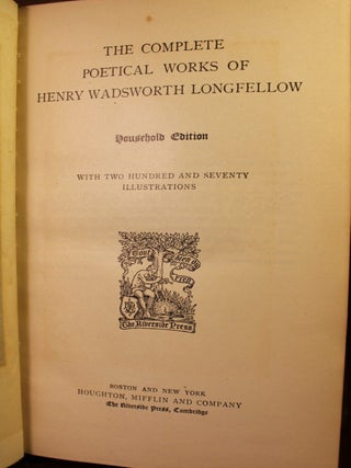 The Complete Poetical Works of Henry Wadsworth Longfellow