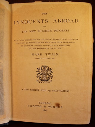 The Innocents Abroad or the New Pilgrim's Progress