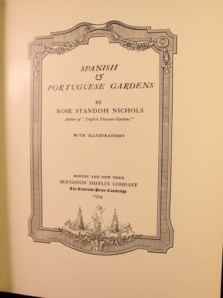 Spanish and Portuguese Gardens