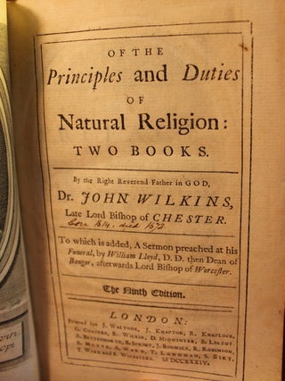 Of the Principles and Duties of Natural Religion