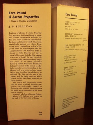 Ezra Pound & Sextus Propertius: A Study in Creative Translation