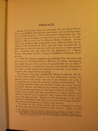The Ancestors and Descendants of Isaac Horton