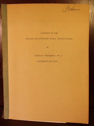 Item #003085 Collection of Documents Relating to Dr. Elias Cohen's Research Trip to Enitewok...