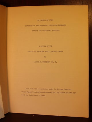 Collection of Documents Relating to Dr. Elias Cohen's Research Trip to Enitewok Atoll, in the South Pacific