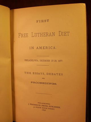 First Free Lutheran Diet in America