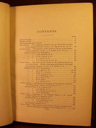 First Free Lutheran Diet in America