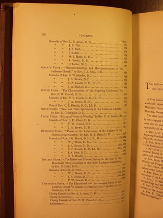 First Free Lutheran Diet in America