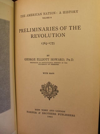 Preliminaries of the Revolution 1763-1775