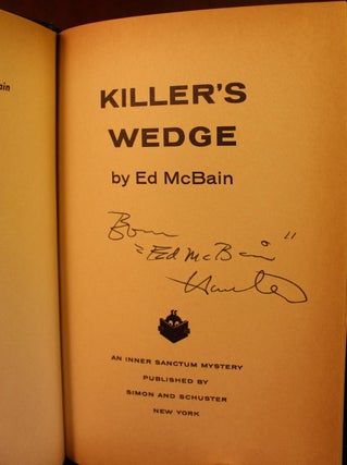 Item #003554 Killer's Wedge SIGNED. Ed McBain
