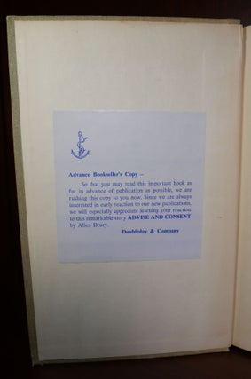 Advise and Consent ARC SIGNED