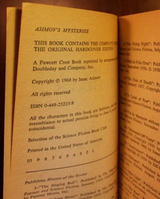 Asimov's Mysteries SIGNED