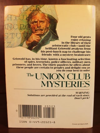 The Union Club Mysteries SIGNED with Flirtatious Inscription