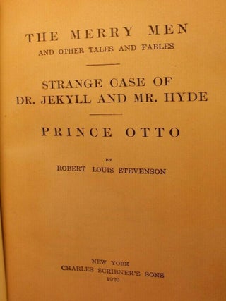 Works of Robert Louis Stevenson, Dr. Jekyll and Mr. Hyde