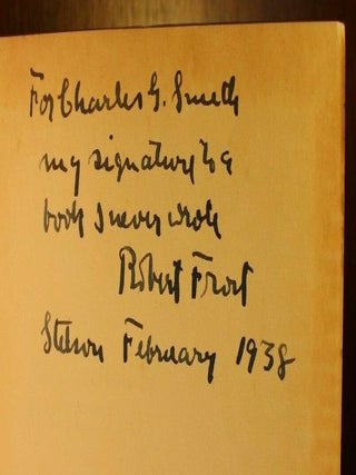 Recognition of Robert Frost SIGNED