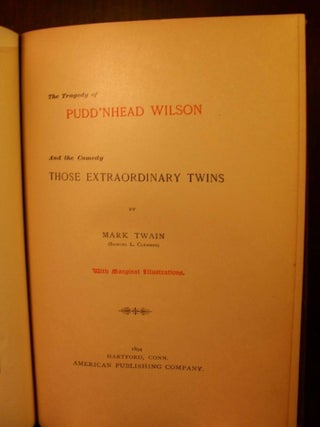 The Tragedy of Pudd'nhead Wilson