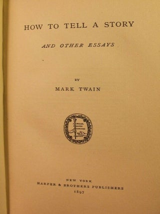 How to Tell a Story and Other Essays
