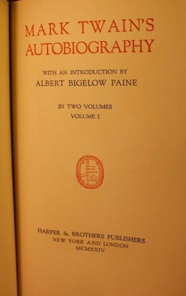 Mark Twain's Autobiography