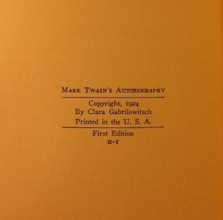 Mark Twain's Autobiography